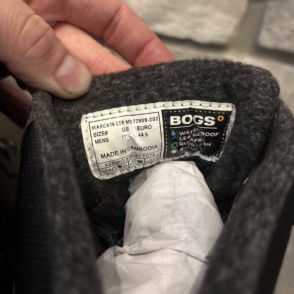 Bogs M Arcata Urban Leather Mid Chocolate Size 11.5 Waterproof 72909-202 - Picture 7 of 12